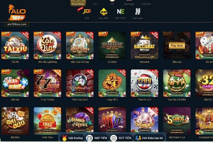 Sảnh game bài Evolution nổi bật với nhiều game kết hợp giữa truyền thống và hiện đại